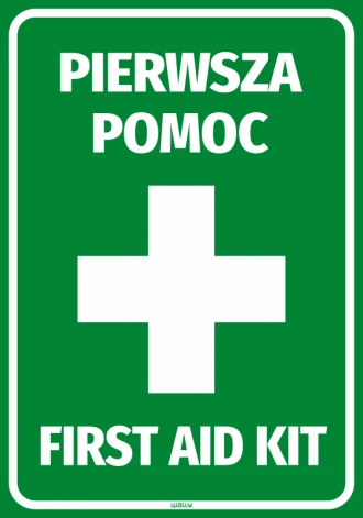 Naklejka Pierwsza pomoc First aid kit