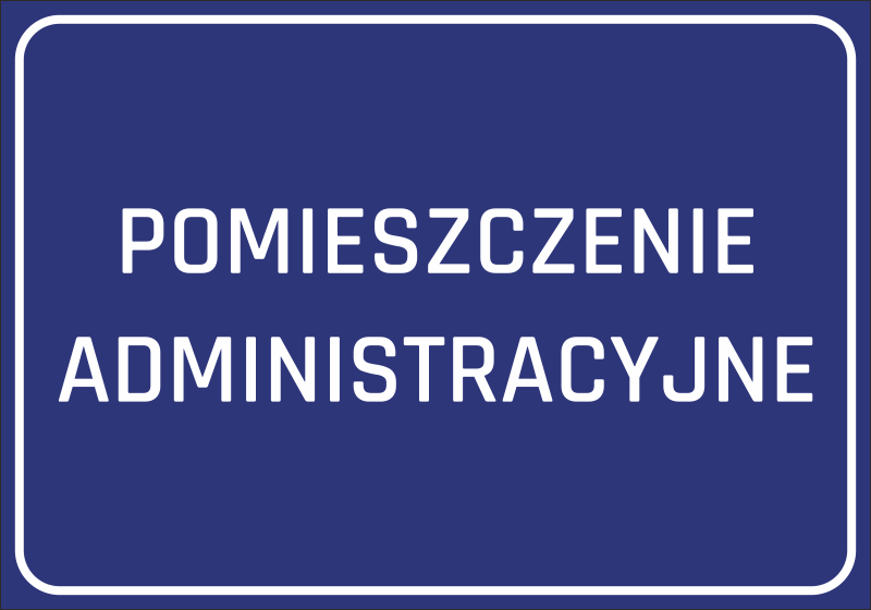 Naklejka Pomieszczenie administracyjne