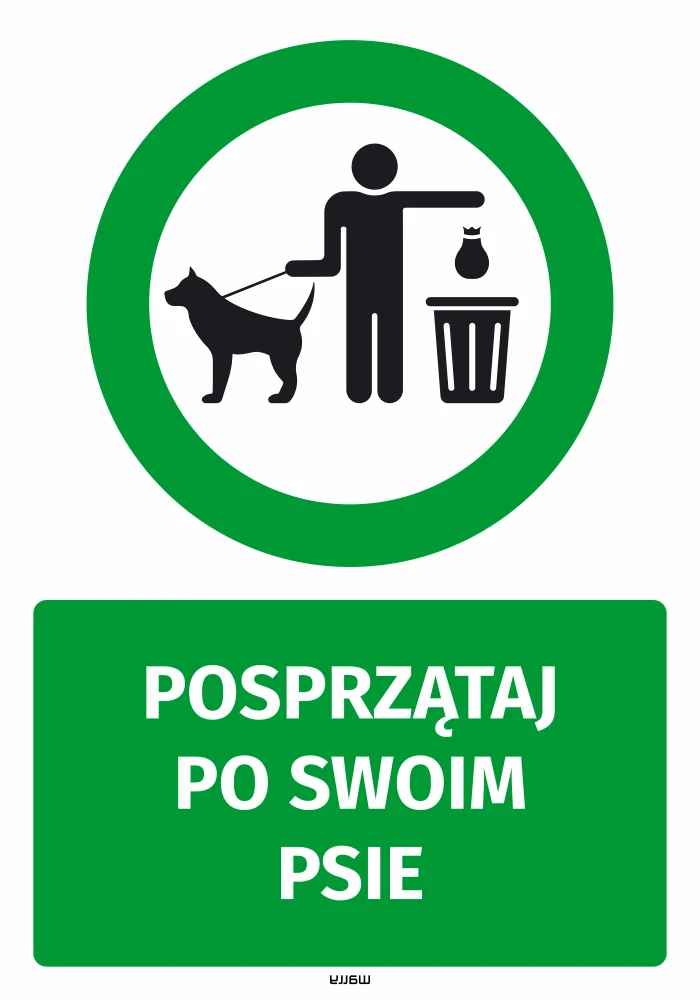 Naklejka Posprzątaj po swoim psie