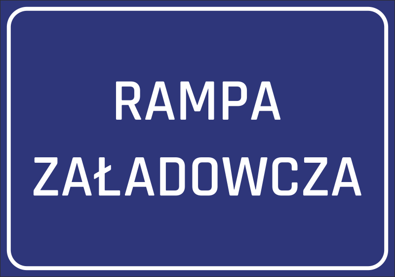 Tabliczka Rampa załadowcza