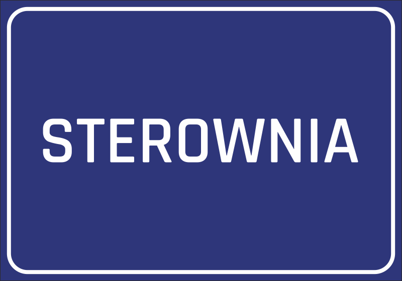 Naklejka Sterownia