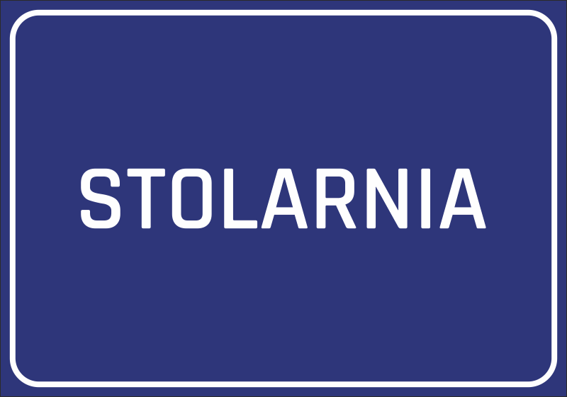 Tabliczka Stolarnia