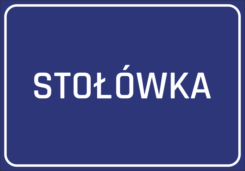 Naklejka Stołówka