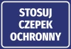 Naklejka Stosuj czepek ochronny