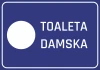 Naklejka Toaleta damska N066