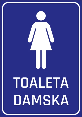 Naklejka Toaleta damska