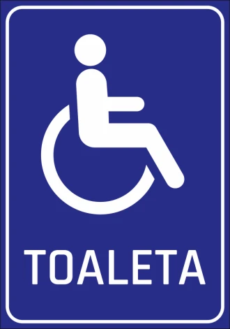 Naklejka Toaleta dla osób niepełnosprawnych