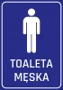 Naklejka Toaleta męska N233