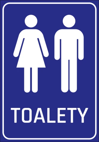 Naklejka Toalety N231