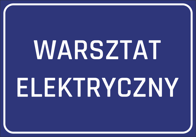 Naklejka Warsztat elektryczny