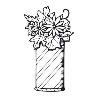 Naklejka wazon z kwiatami 2049