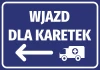 Naklejka Wjazd dla karetek N460