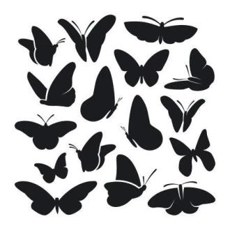 Naklejki motyle zestaw 1893