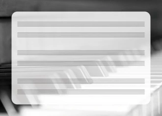 Pięciolinia suchościeralna tablica pianino EDU 042