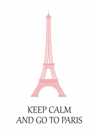 Plakat Keep calm and go to Paris 155