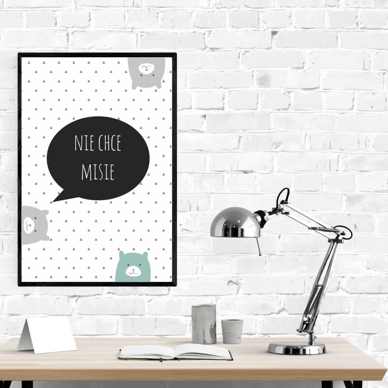 Plakat Nie chce misie 046