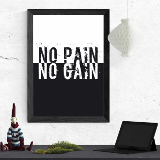 Plakat No pain no gain 142