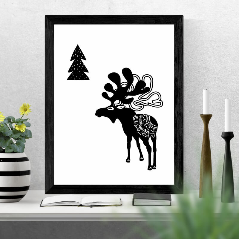 Plakat renifer 219
