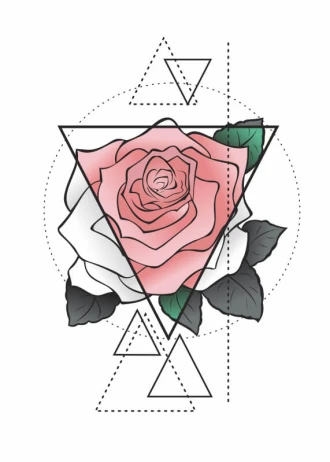 Plakat róża 224