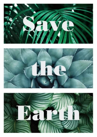 Plakat Save the Earth 121