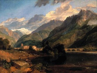 Reprodukcja Bonneville, Savoie, William Turner