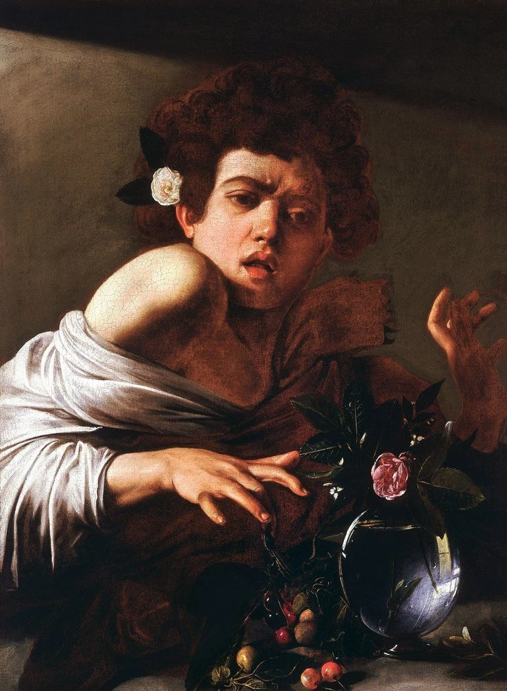 Reprodukcja Boy Bitten by a Lizard, Michelangelo Caravaggio