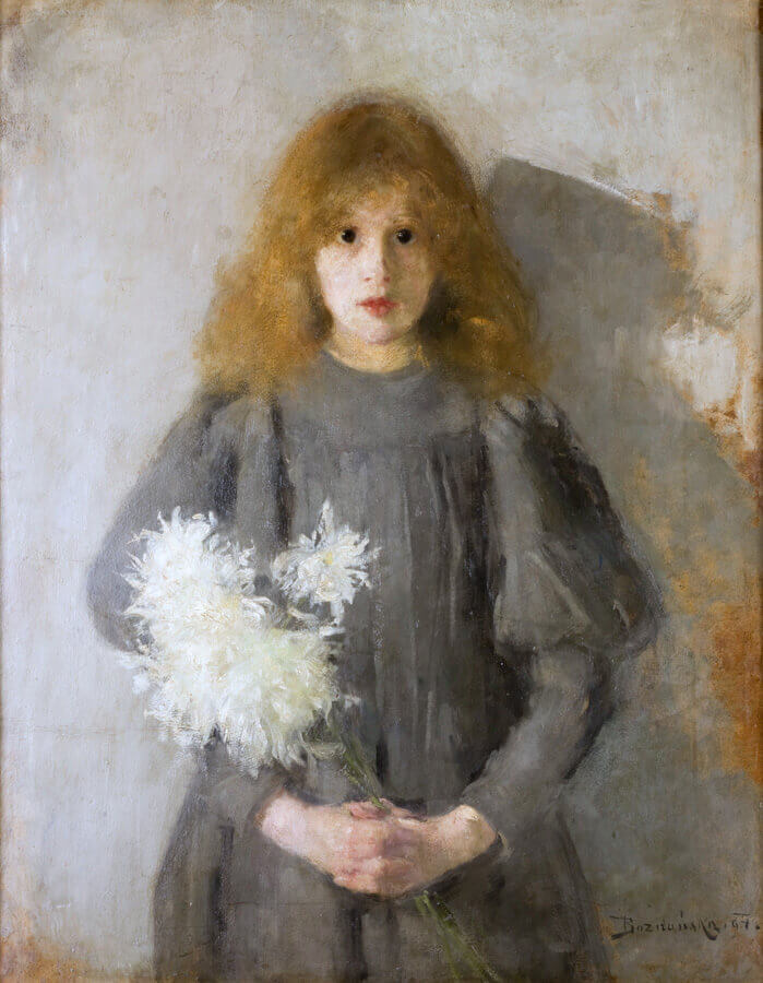 Reprodukcja Dziewczynka chryzantemy, Olga Boznańska