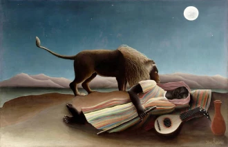 Reprodukcja La zingara addormentata, Henri Rousseau