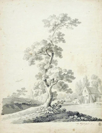 Reprodukcja Samotne drzewo, Zygmunt Vogel