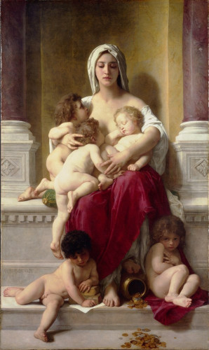 Reprodukcja Miłość, William-Adolphe Bouguereau