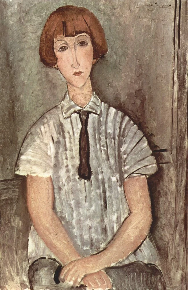 Reprodukcja Madchen mit Bluse, Amedeo Modigliani