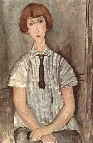 Reprodukcja Madchen mit Bluse, Amedeo Modigliani