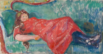 Reprodukcja On the Sofa, Edvard Munch