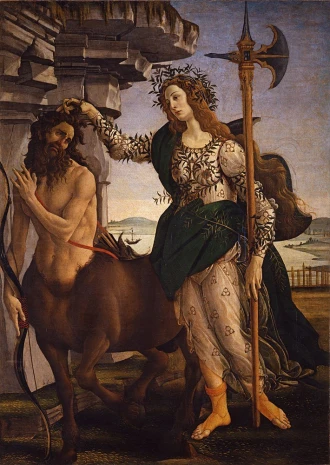 Reprodukcja Pallade e il centauro, Sandro Botticelli