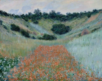 Reprodukcja Poppy Field in a Hollow near Giverny, Claude Monet
