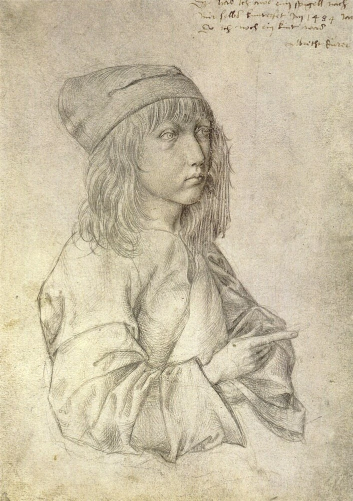 Reprodukcja Self-portrait at the age of thirteen, Albrecht Durer