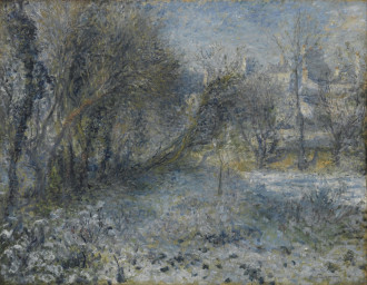 Reprodukcja Snow-covered Landscape, Renoir Auguste