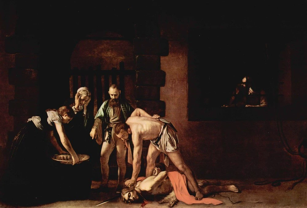 Reprodukcja The beheading of St. John the Baptist, Michelangelo Caravaggio