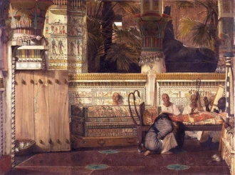 Reprodukcja The Egyptian widow, Lawrence Alma-Tadema