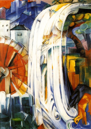 Reprodukcja The enchanted mill, Franz Marc