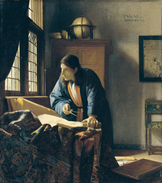 Reprodukcja The Geographer, Johannes Vermeer