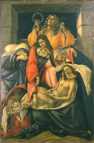 Reprodukcja The Lamentation over the Dead Christ, Sandro Botticelli