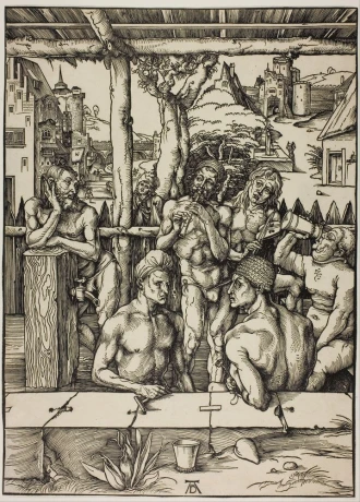 Reprodukcja The Mens Bath, Albrecht Durer