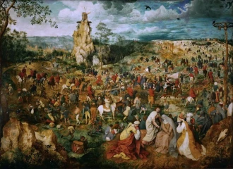Reprodukcja The Procession to Calvary, Pieter Bruegel