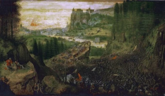 Reprodukcja The Suicide of Saul, Pieter Bruegel