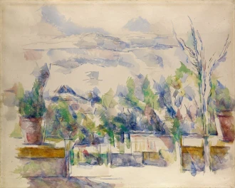 Reprodukcja The Terrace at the Garden at Les Lauves, Paul Cezanne