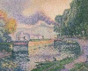 Reprodukcja The Tugboat, Canal in Samois, Paul Signac