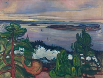 Reprodukcja Train Smoke, Edvard Munch