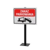 Słupek do tabliczek – 60/80 cm z podstawą