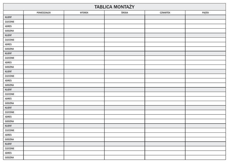 suchościeralna tablica montaży 086